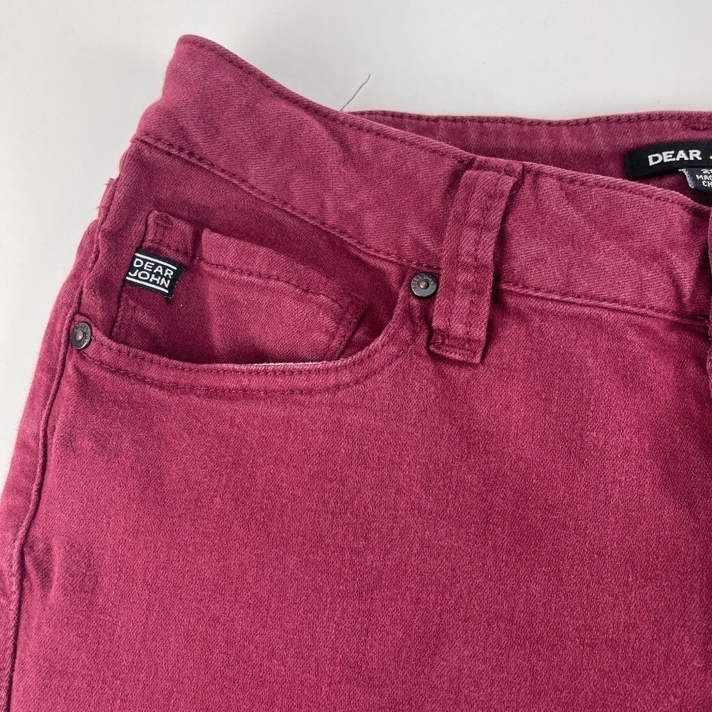 Dear John Pants Womens 28 Red - Picture 4 of 10